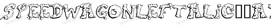 SpeedwagonLeftalic-5Ayz字体转换