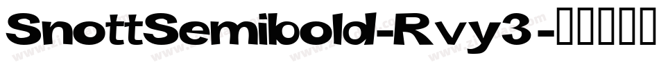 SnottSemibold-Rvy3字体转换