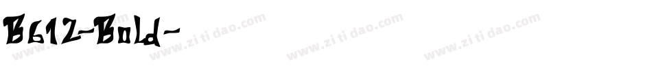 B612-Bold字体转换