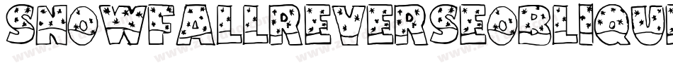 SnowfallReverseOblique-776D字体转换