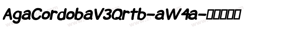 AgaCordobaV3Qrtb-aW4a字体转换