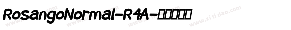 RosangoNormal-R4A字体转换