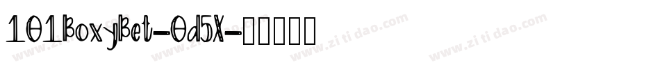 101BoxyBet-0d5X字体转换