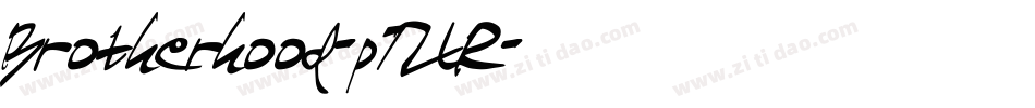 Brotherhood-p7ZlR字体转换