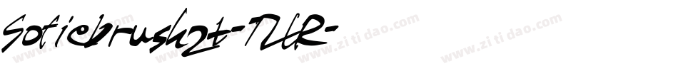 Sofiebrushzt-7ZLR字体转换