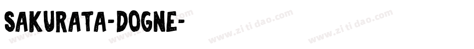 Sakurata-DOGnE字体转换