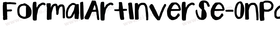 FormalArtInverse-0nPd字体转换