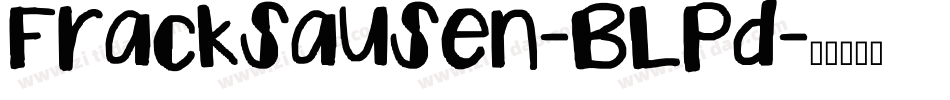 Fracksausen-BLPd字体转换