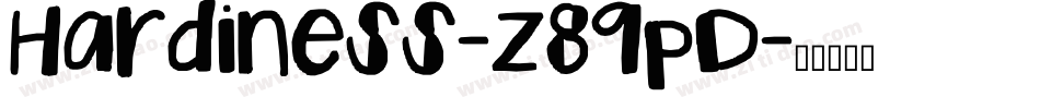 Hardiness-z89pD字体转换