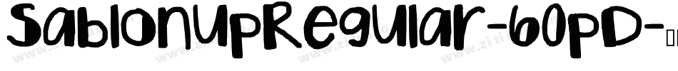 SablonupRegular-60pD字体转换