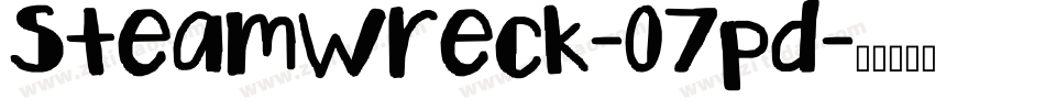 Steamwreck-07pd字体转换