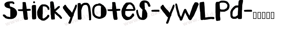 Stickynotes-ywLPd字体转换
