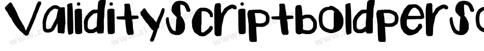 Validityscriptboldpersonaluse-p73PD字体转换