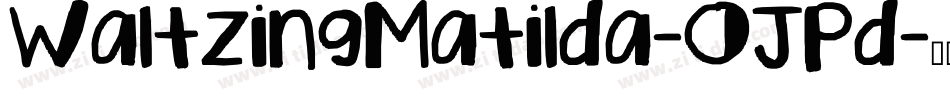 WaltzingMatilda-OJPd字体转换