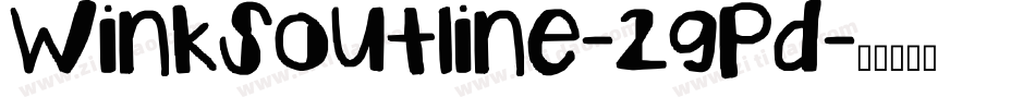 Winksoutline-2gPd字体转换