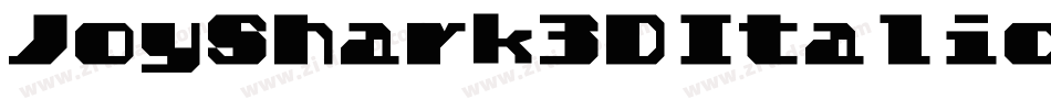 JoyShark3DItalic-nW3R字体转换
