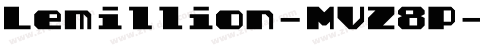 Lemillion-MVZ8P字体转换