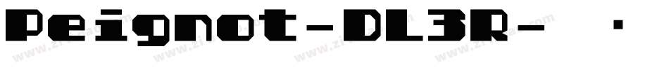 Peignot-DL3R字体转换