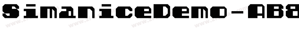 SimaniceDemo-AB8p字体转换 SimaniceDemo-AB8p字体转换
