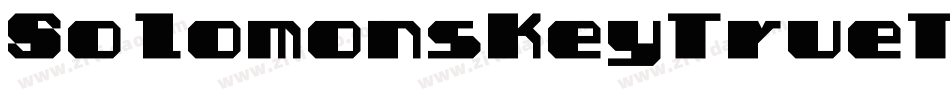 SolomonsKeyTrueTypeSmoose-3R8p字体转换