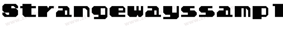 StrangewayssampleBold-xd3R字体转换