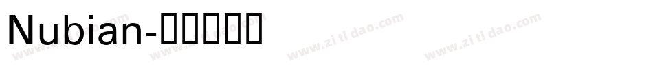 Nubian字体转换