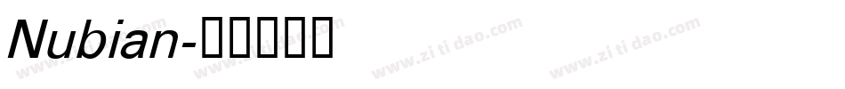 Nubian字体转换