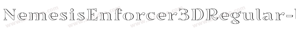 NemesisEnforcer3DRegular-l33X字体转换