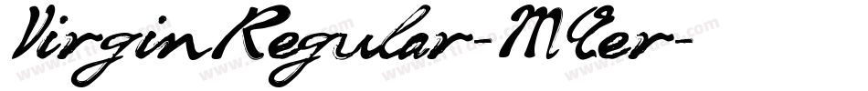 VirginRegular-MAer字体转换