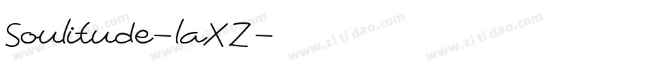 Soulitude-laXZ字体转换