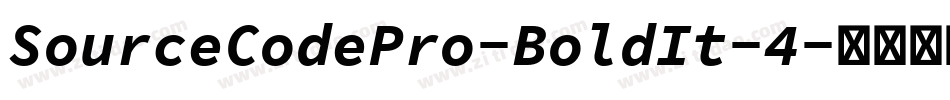 SourceCodePro-BoldIt-4字体转换