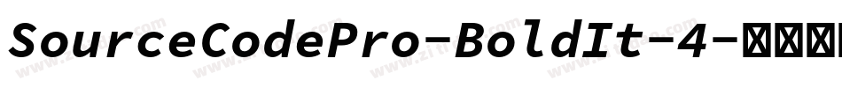 SourceCodePro-BoldIt-4字体转换