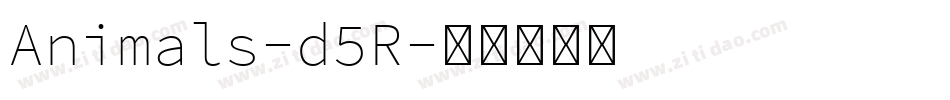 Animals-d5R字体转换