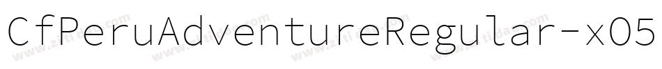 CfPeruAdventureRegular-xO5R字体转换