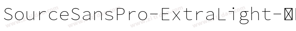 SourceSansPro-ExtraLight字体转换