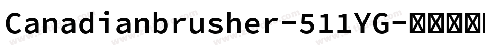 Canadianbrusher-511YG字体转换