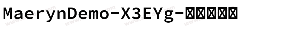 MaerynDemo-X3EYg字体转换
