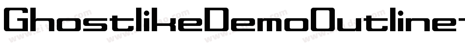 GhostlikeDemoOutline-rgr5B字体转换