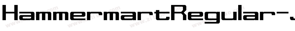 HammermartRegular-JX5B字体转换