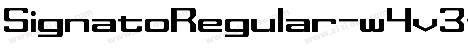 SignatoRegular-w4v3字体转换 SignatoRegular-w4v3字体转换