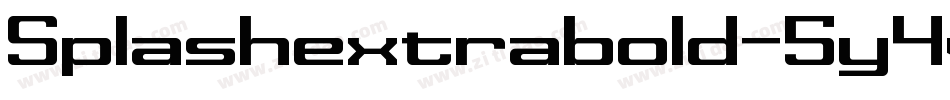 Splashextrabold-5y4v字体转换