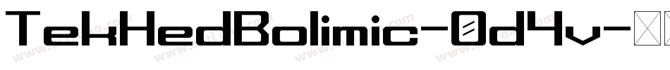 TekHedBolimic-0d4v字体转换