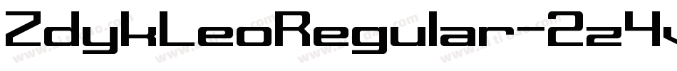 ZdykLeoRegular-2z4v字体转换