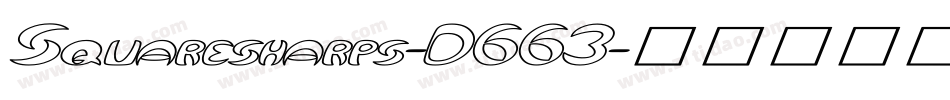 Squaresharps-D663字体转换