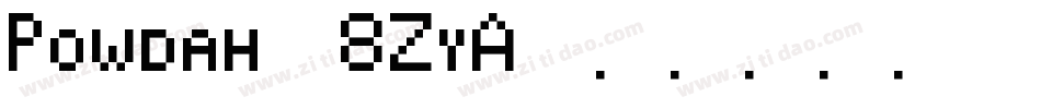 Powdah-8ZyA字体转换