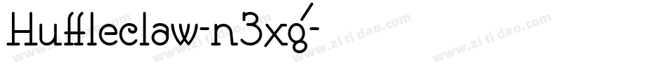 Huffleclaw-n3xg字体转换