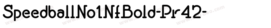 SpeedballNo1NfBold-Pr42字体转换