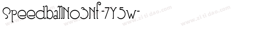 SpeedballNo3Nf-7Y5w字体转换