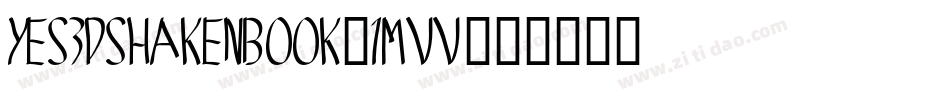 Yes3DshakenBook-1mVv字体转换