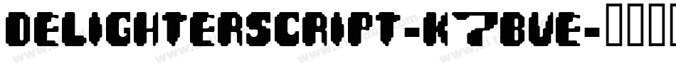 Delighterscript-K7BVe字体转换